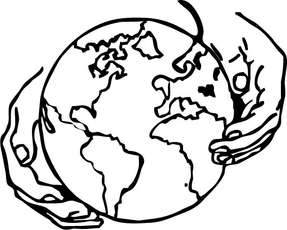 clipart globe with hands - photo #34